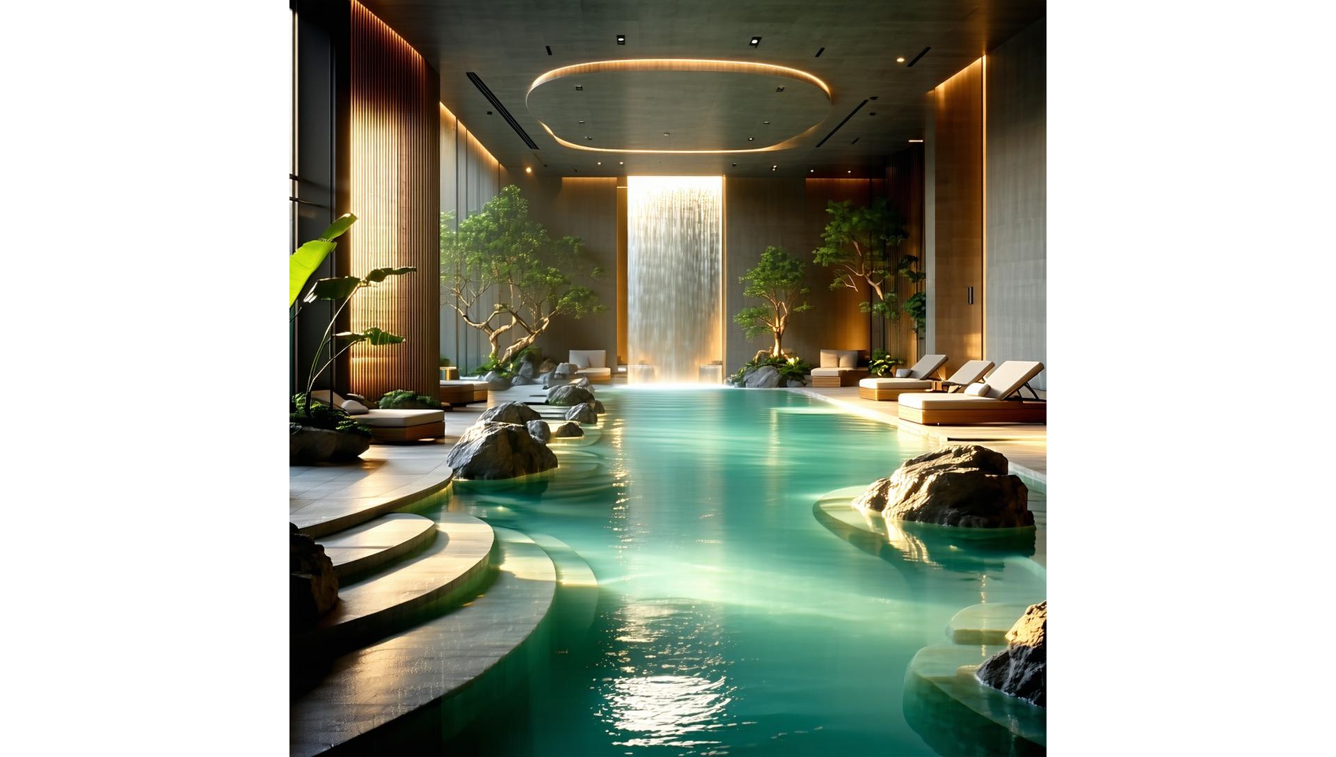 Vue principale du spa Éclat à Lyon, ambiance zen et lumineuse